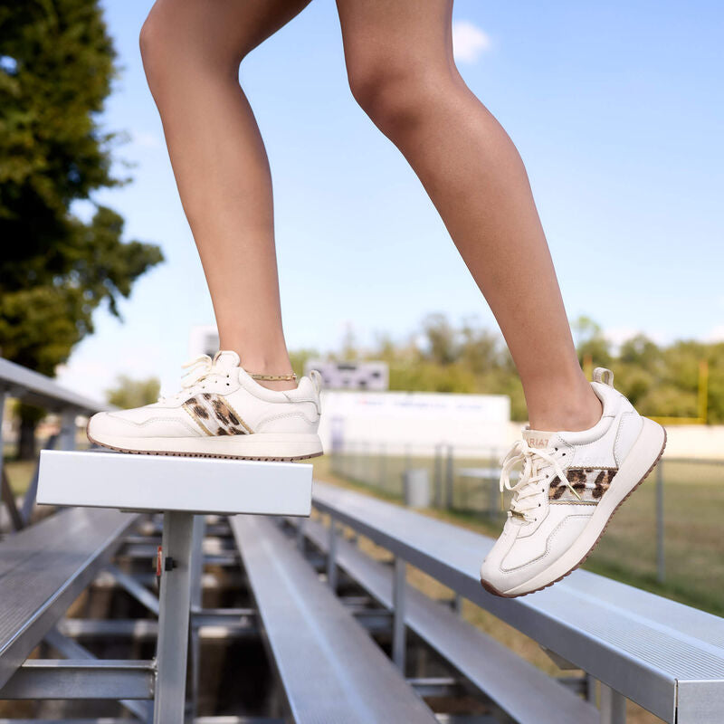 Ranch Runner Trainer Cream/Gilded Leopard Hair On
