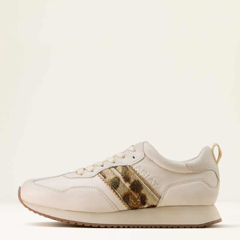 Ranch Runner Trainer Cream/Gilded Leopard Hair On