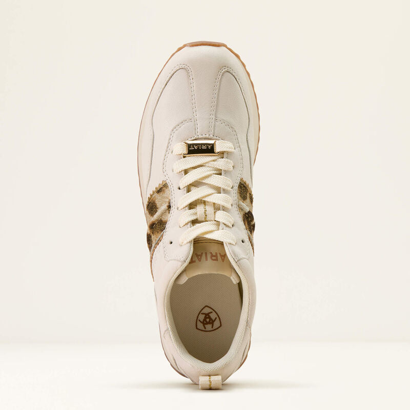 Ranch Runner Trainer Cream/Gilded Leopard Hair On