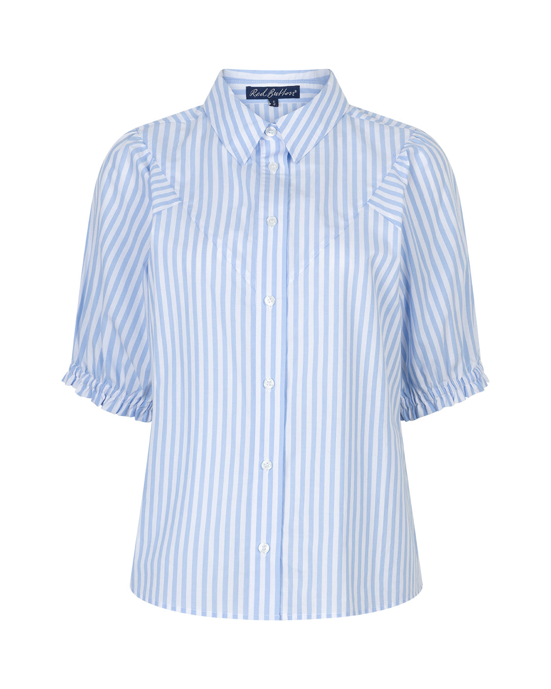 Victoria Poplin stripe Shirt Lightblue