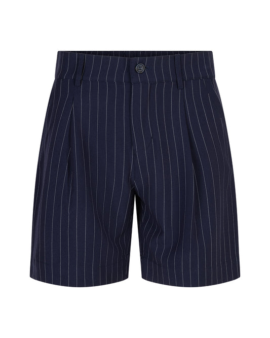Cleo Shorts Palazzo Pinstripe Dark Blue