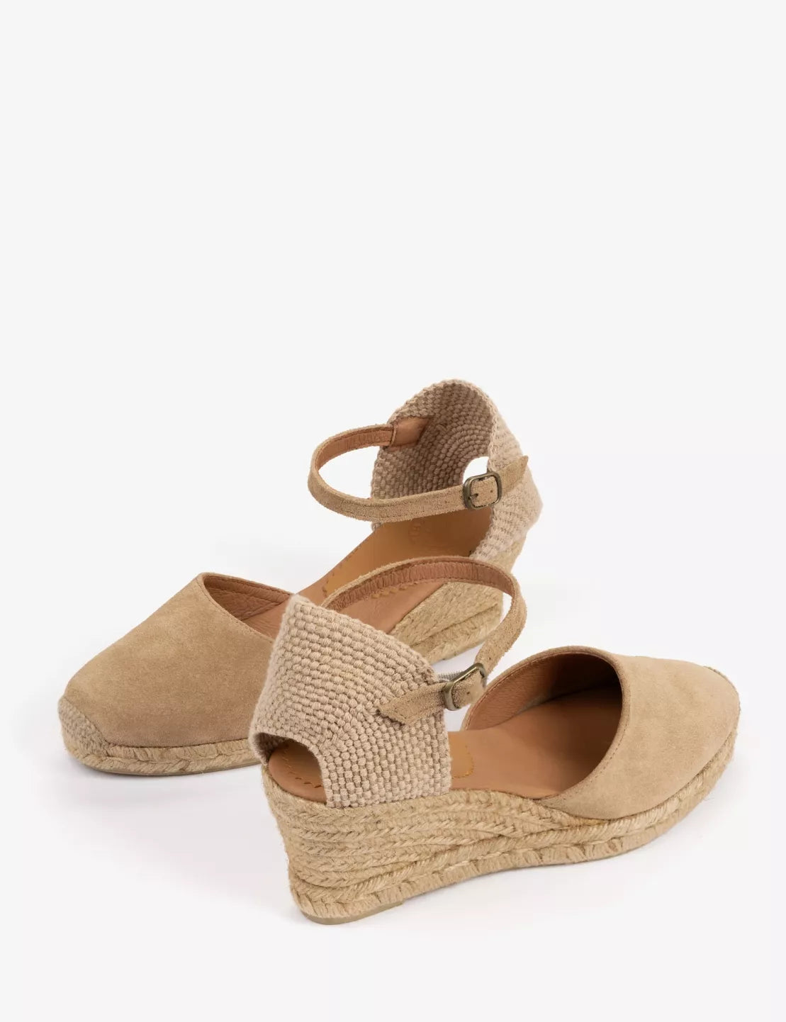 Mary Jane Suede Espadrille Sand