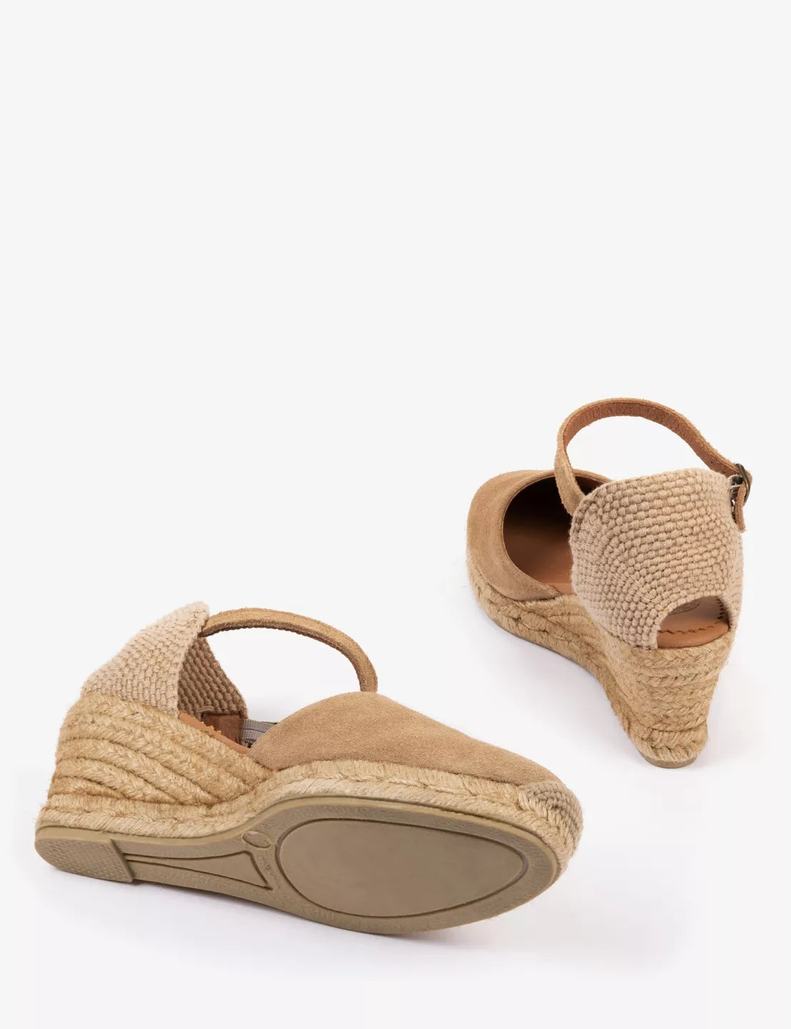Mary Jane Suede Espadrille Sand