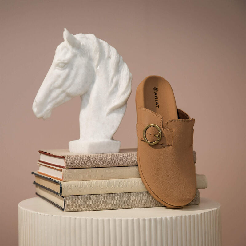 Country Mule Caramel Suede