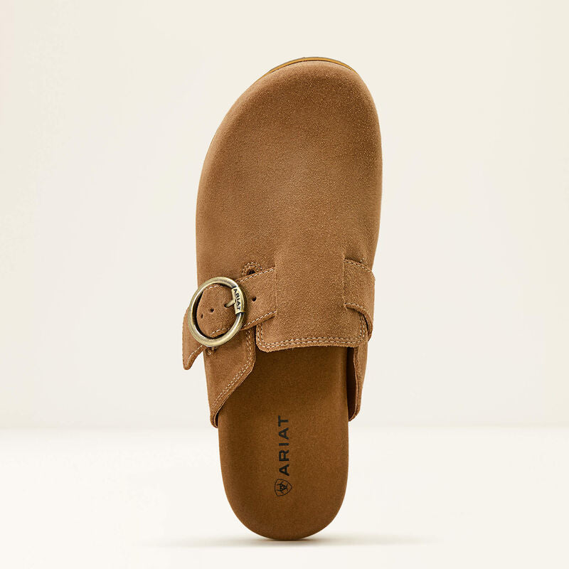 Country Mule Caramel Suede