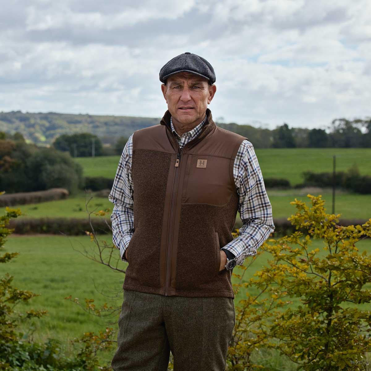 HÄRKILA Kalix Fleece Waistcoat Dark Earth