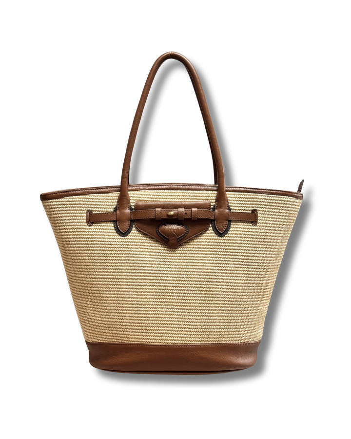 Bar Harbour in Raffia & Tan Grain – GILES & BELLA