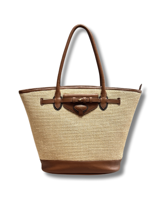 Bar Harbour in Raffia & Tan Grain