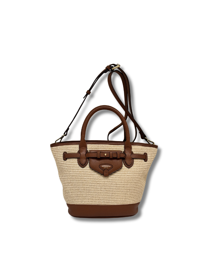 Bar Harbour Mini in Raffia & Tan Grain
