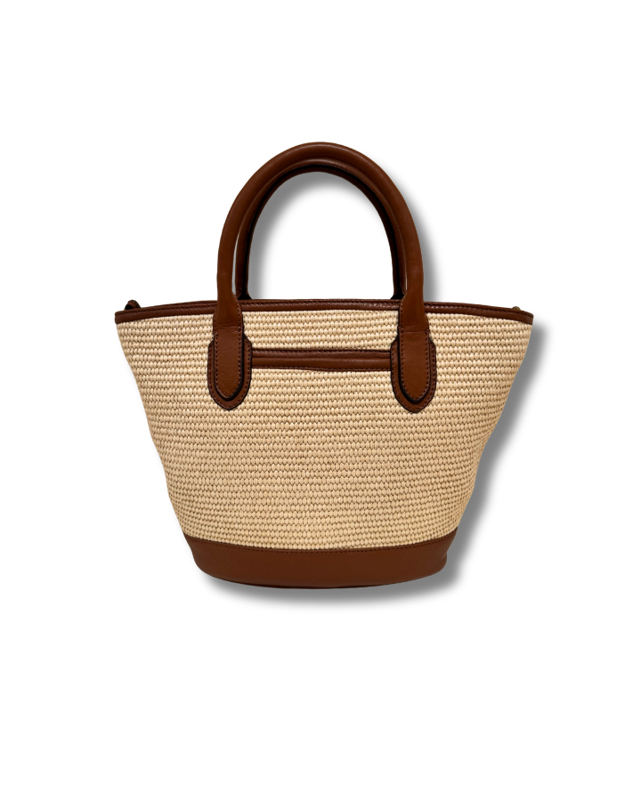 Bar Harbour Mini in Raffia & Tan Grain