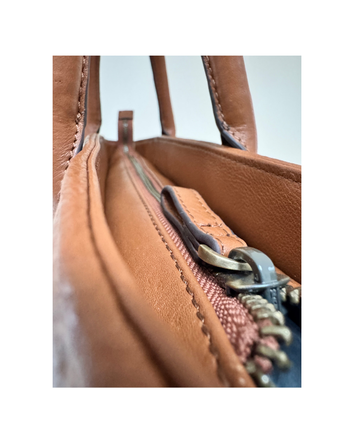 Bar Harbour Mini in Raffia & Tan Grain