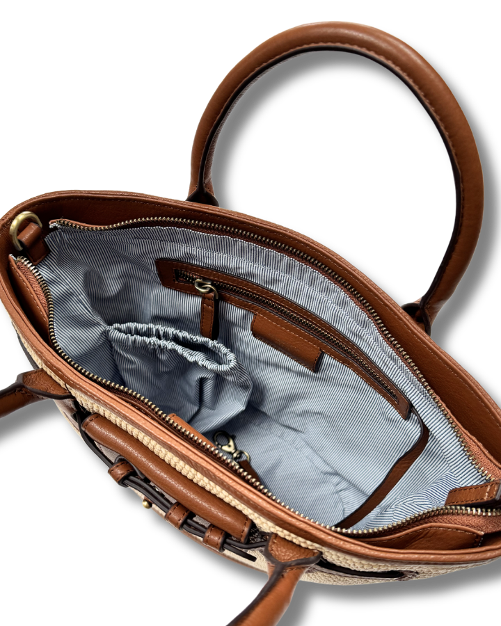 Bar Harbour Mini in Raffia & Tan Grain