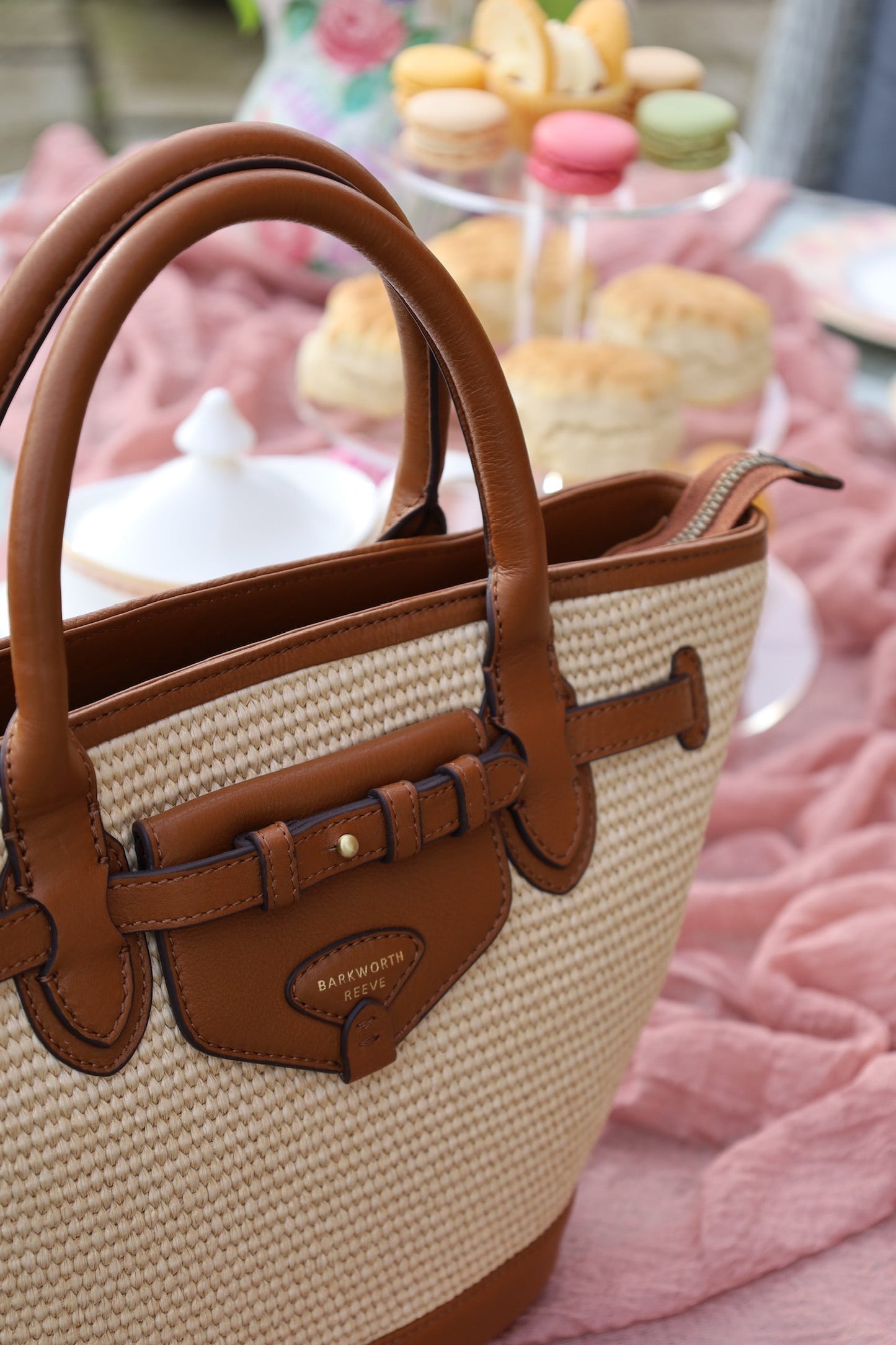 Bar Harbour Mini in Raffia & Tan Grain