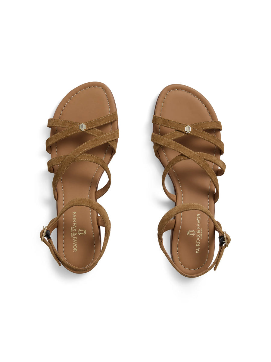 St Ives Sandals Tan Suede