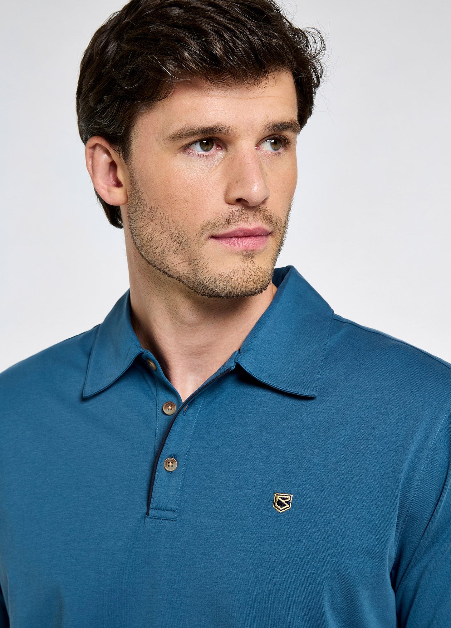 Kilmurray Three-Button Polo Indigo
