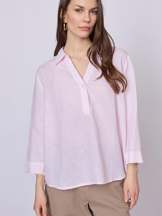 Annika Shirt Rose Stripe