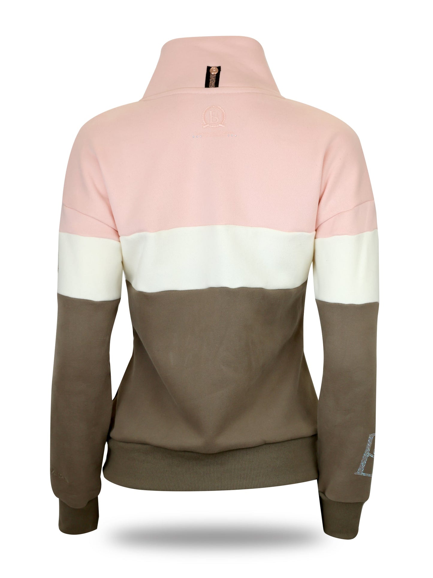 Vanessa Sweatshirt Tri-Colour Pink, Cream & Khaki
