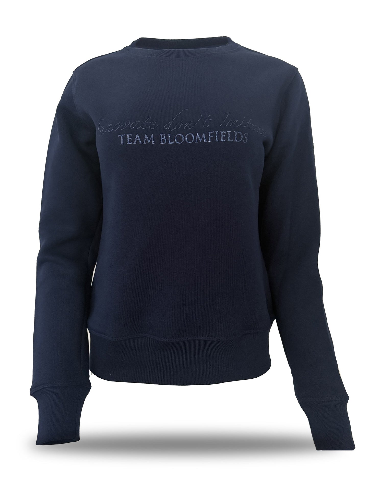 Summer Navy Crew Neck with Navy Rhinestones