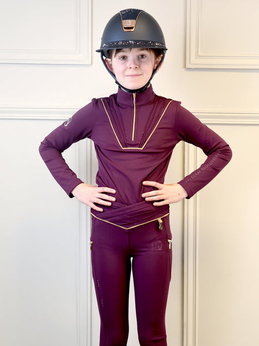 Mini Maya Pleated Base Layer Mulberry