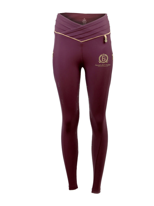 Mini Maya Pleated Leggings Mulberry