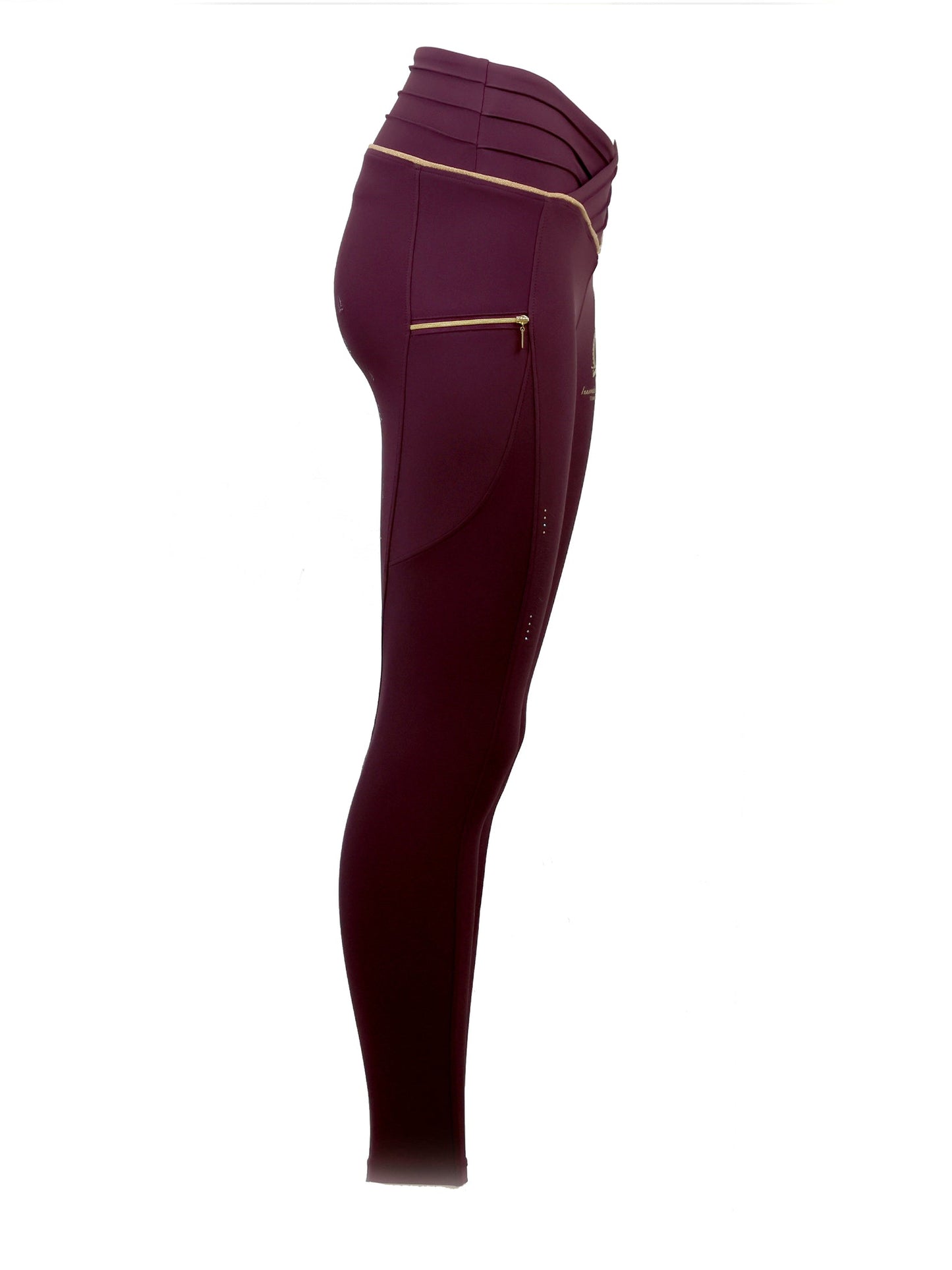 Mini Maya Pleated Leggings Mulberry