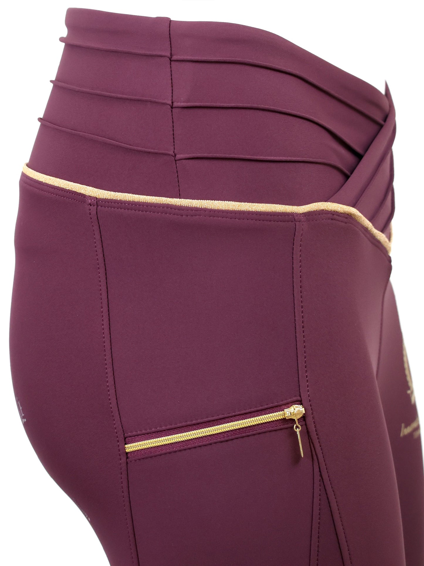Mini Maya Pleated Leggings Mulberry