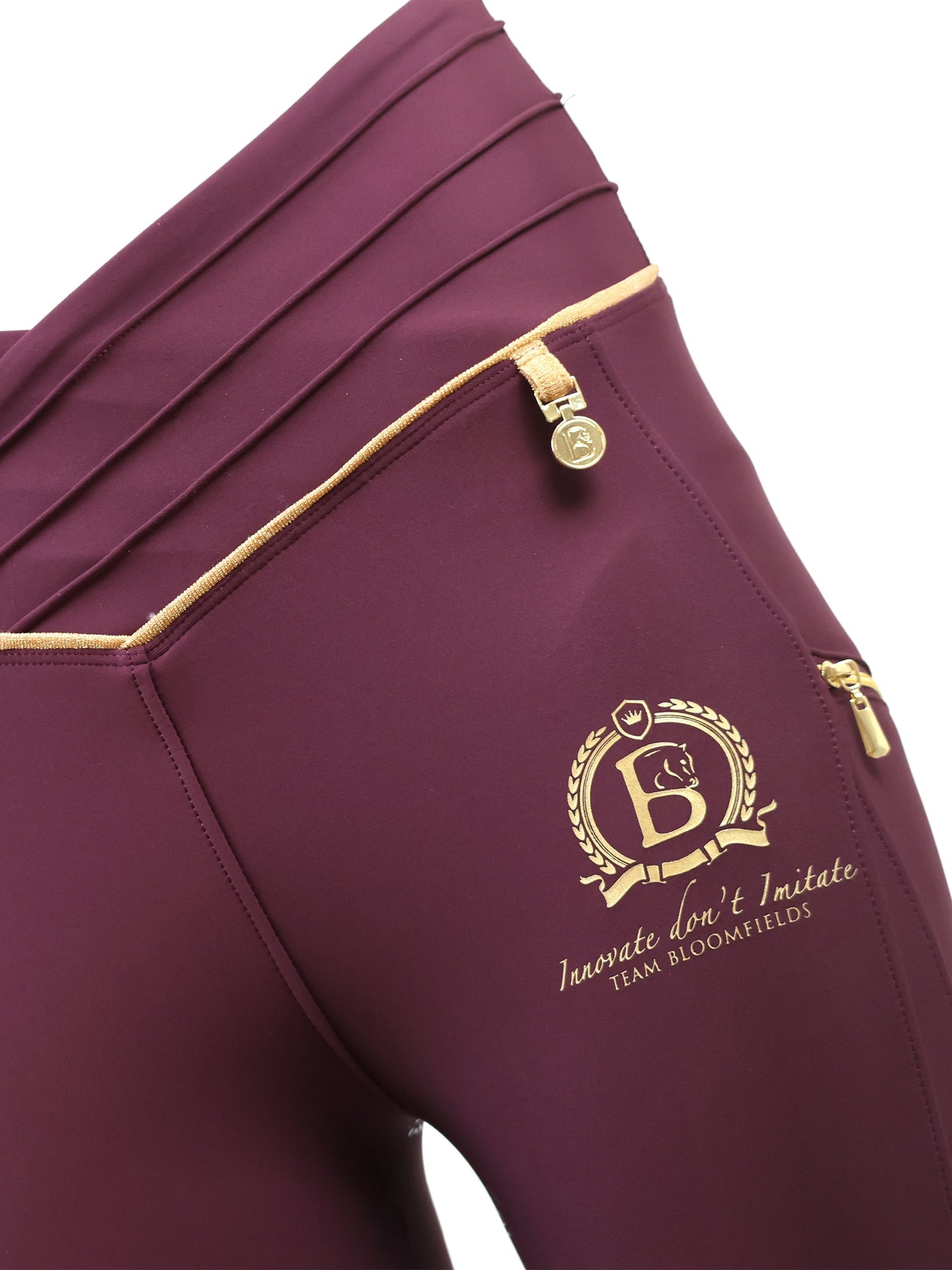 Mini Maya Pleated Leggings Mulberry