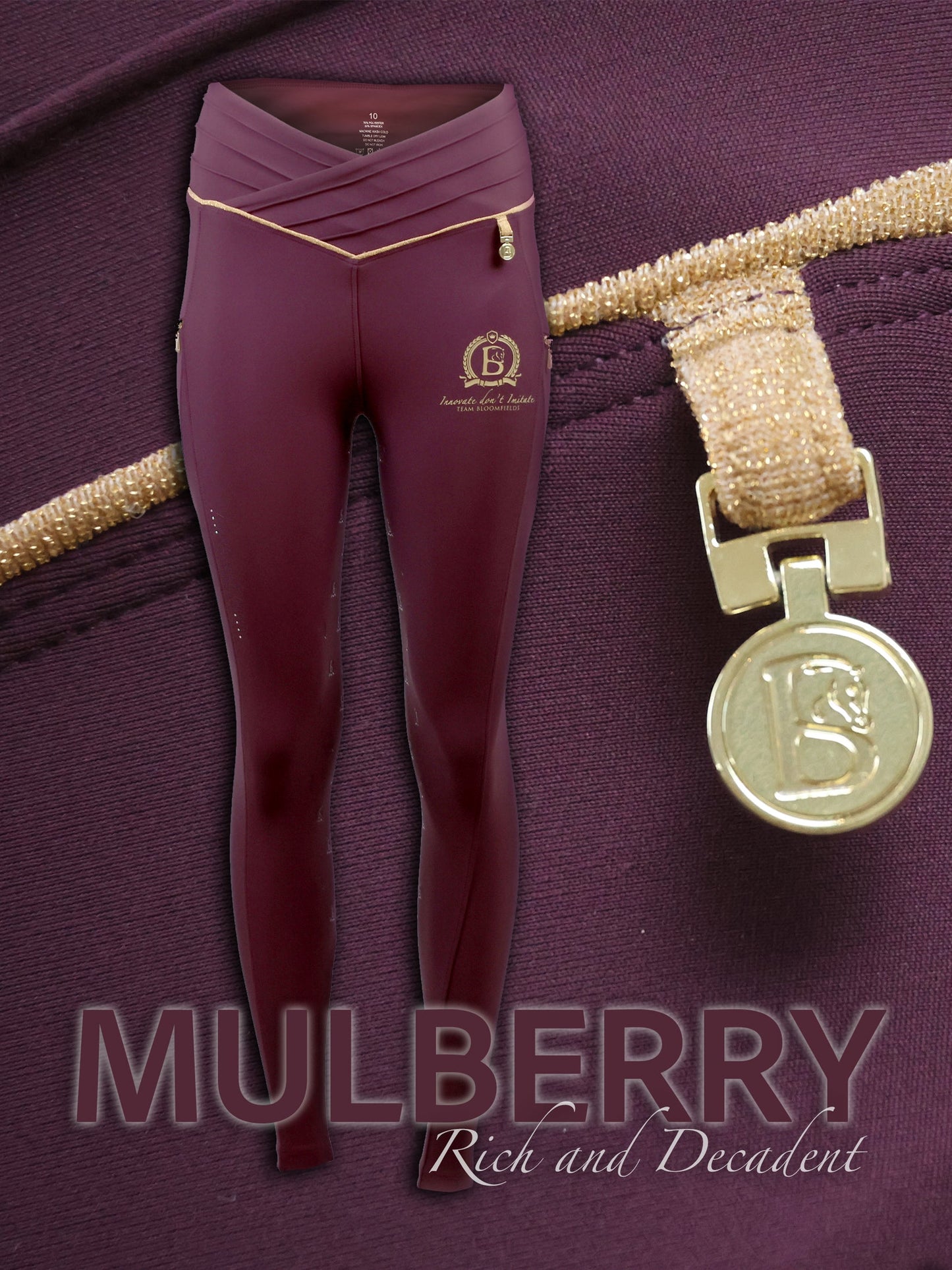 Mini Maya Pleated Leggings Mulberry