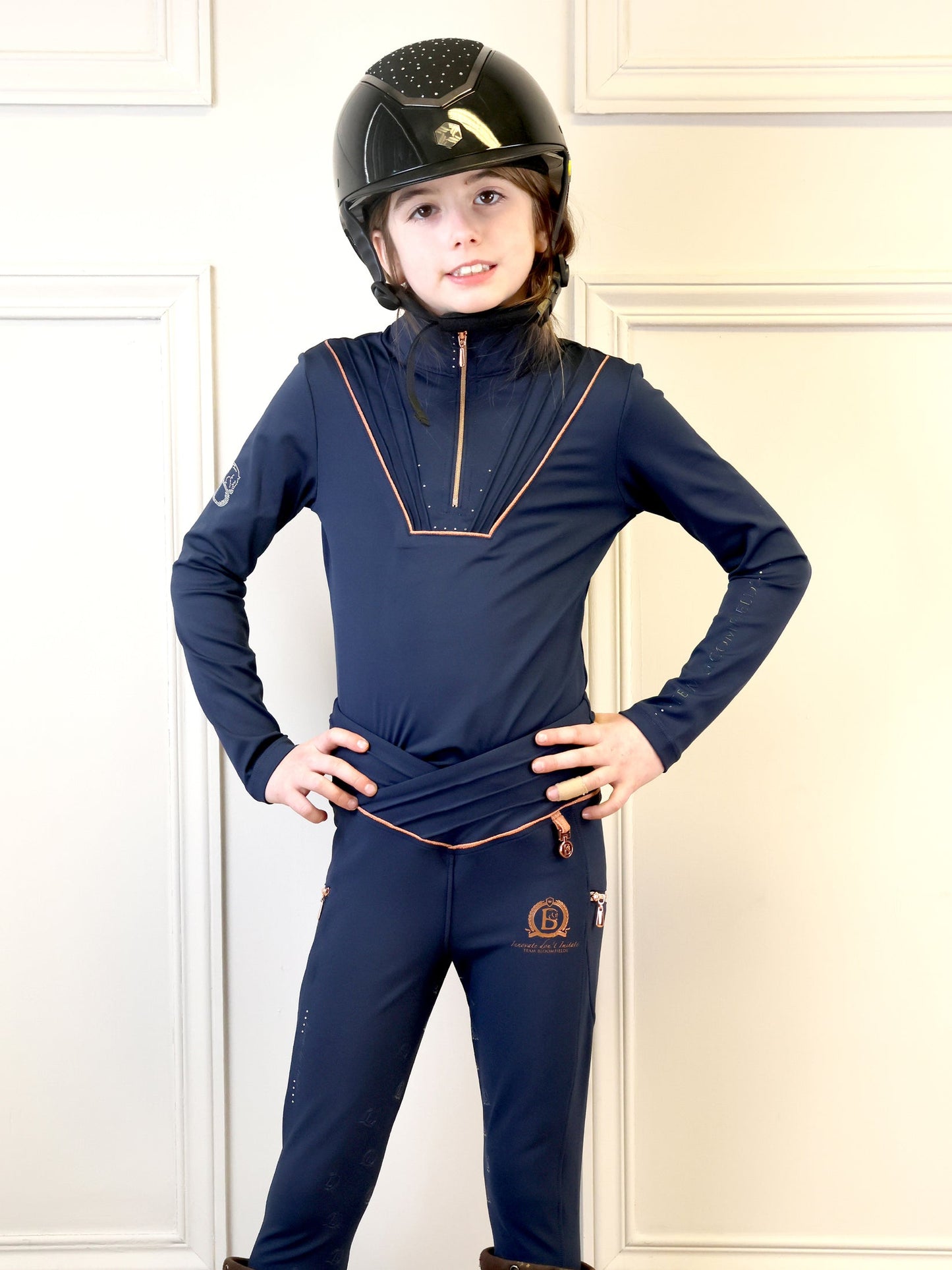 Mini Maya Pleated Base Layer Navy