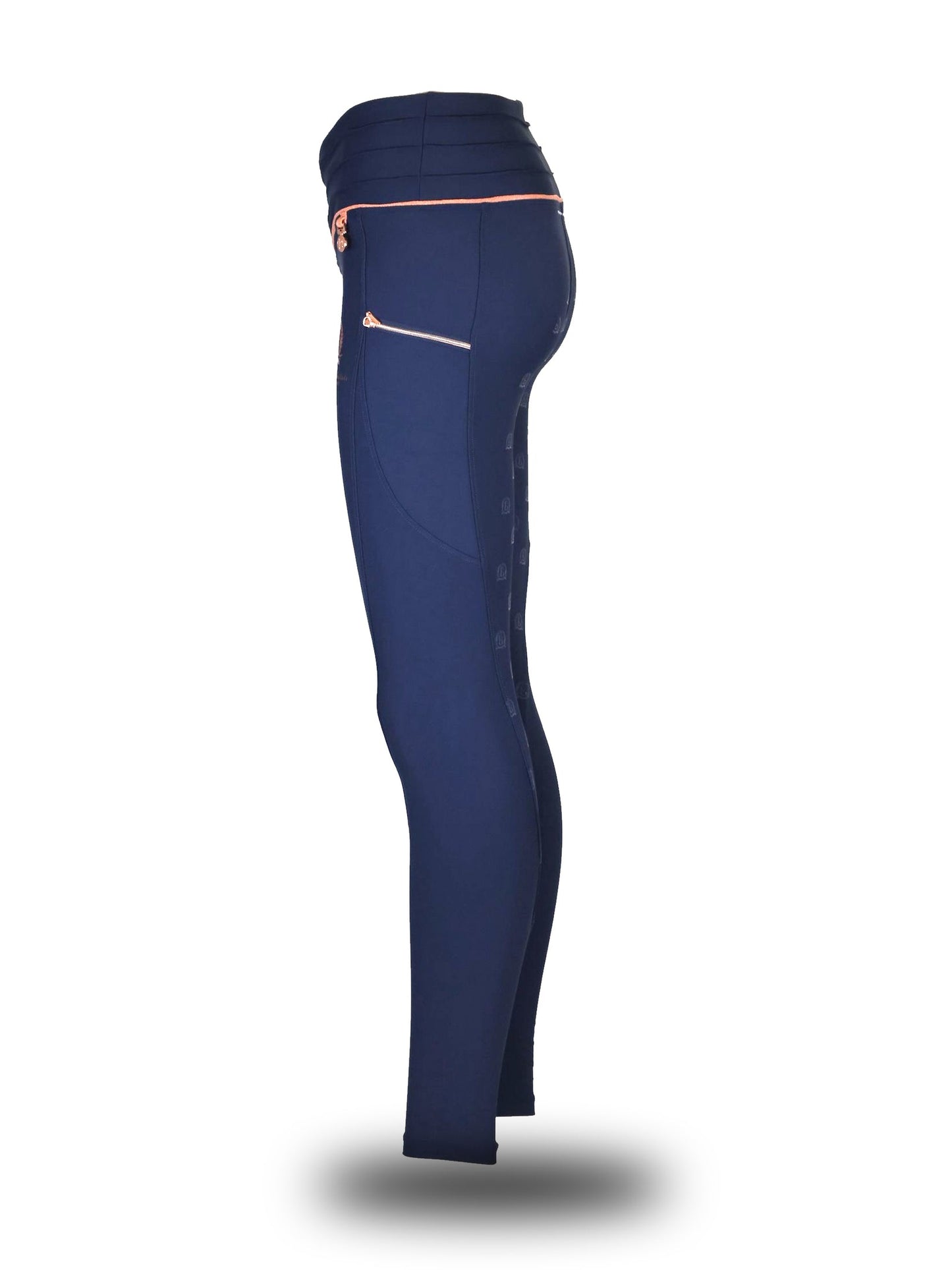 Mini Maya Pleated Leggings Navy