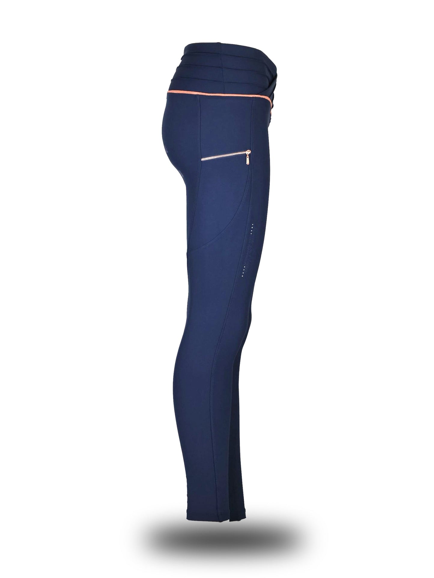 Mini Maya Pleated Leggings Navy