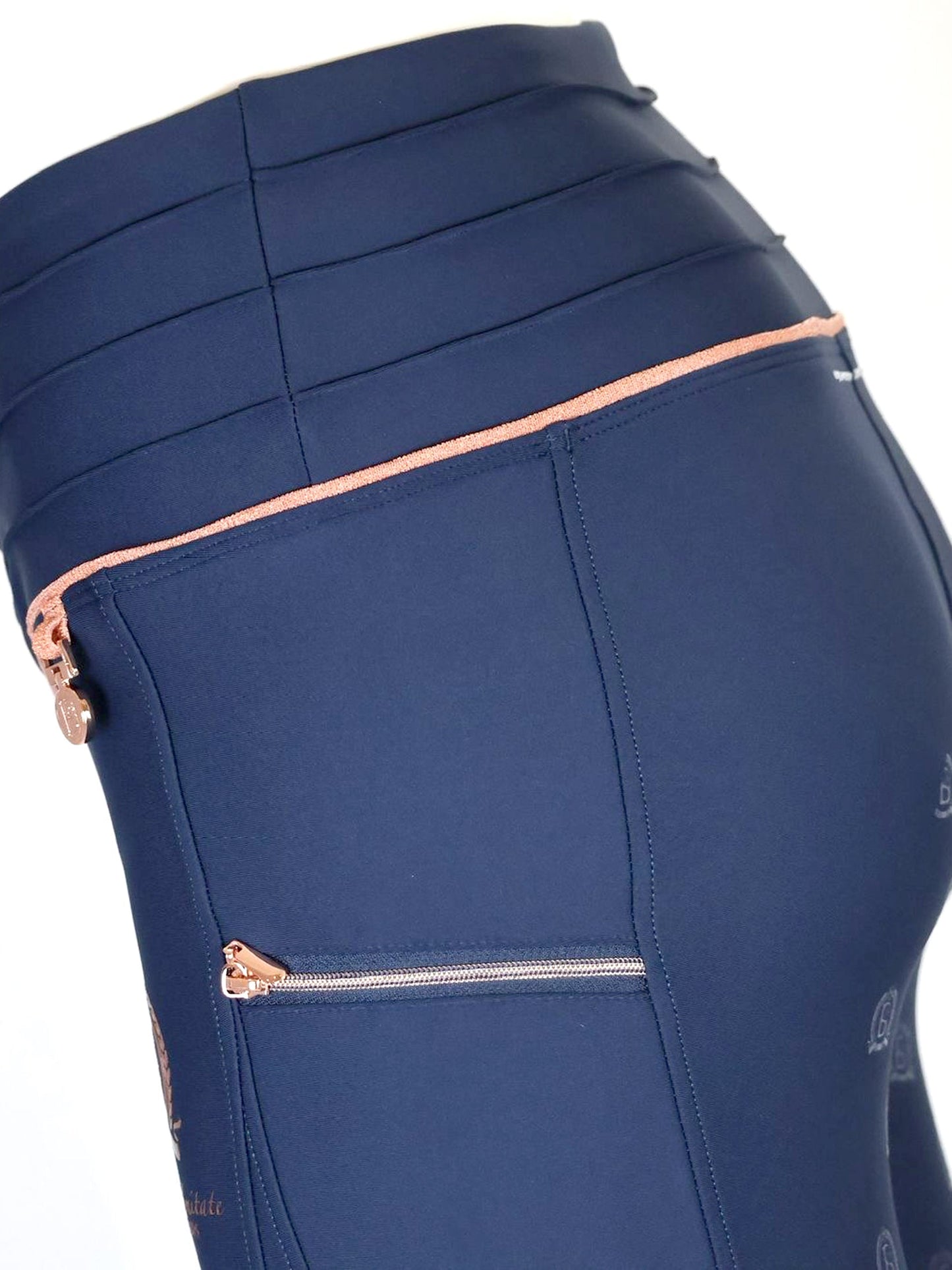 Mini Maya Pleated Leggings Navy