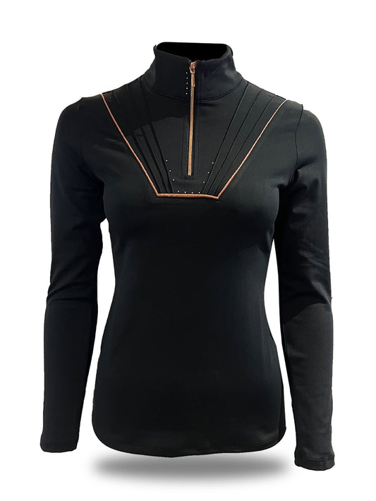 Mini Maya Pleated Base Layer Black