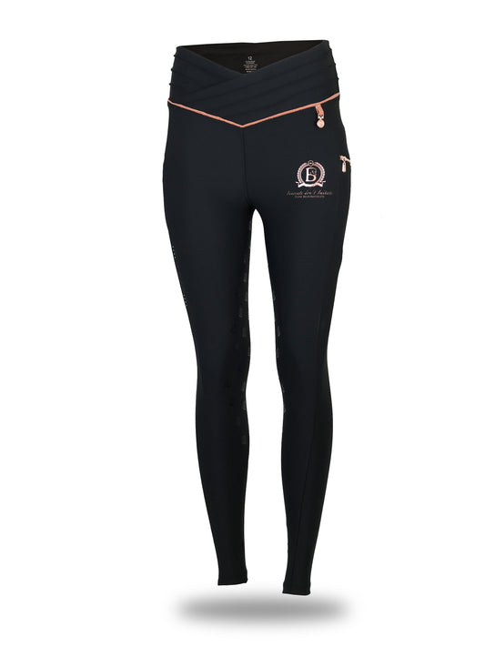 Mini Maya Pleated Leggings Black