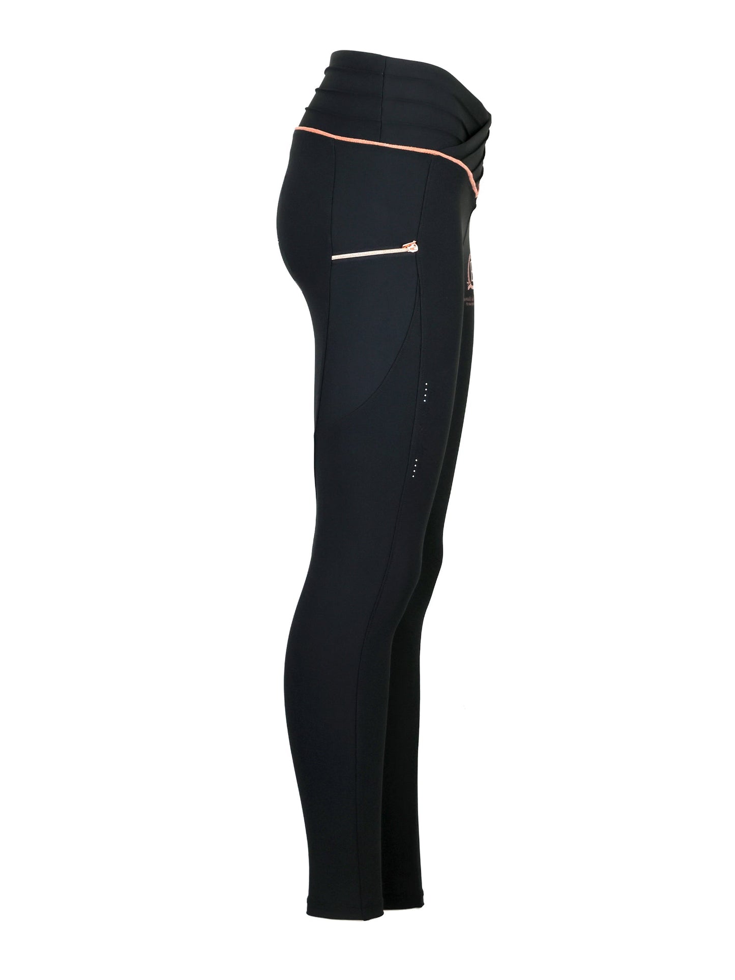 Mini Maya Pleated Leggings Black