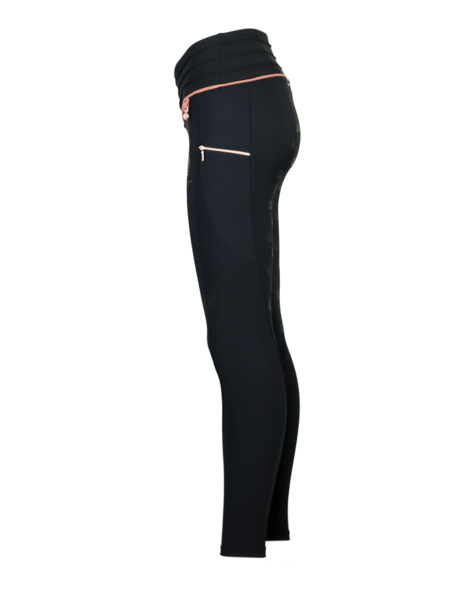 Mini Maya Pleated Leggings Black