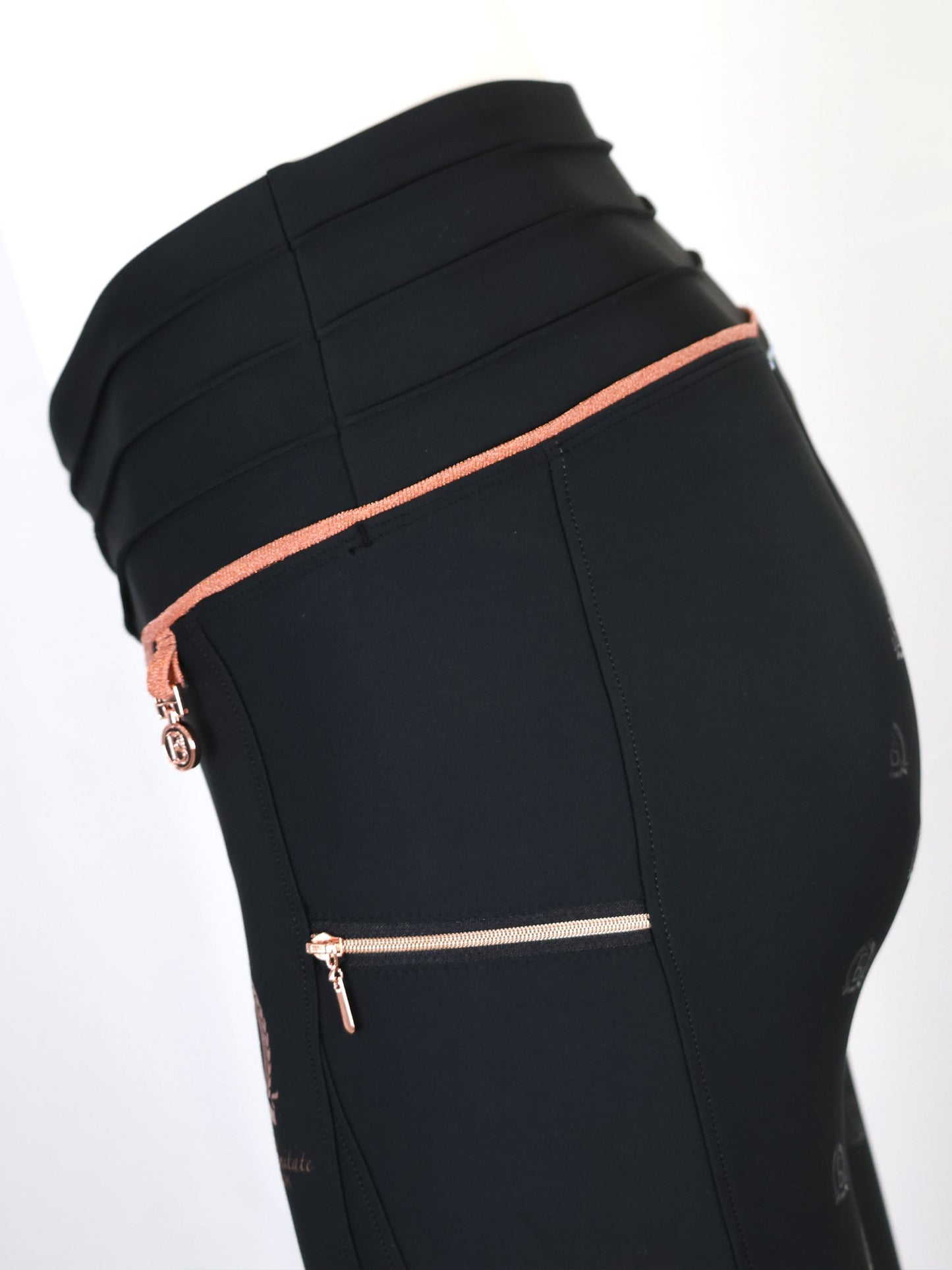 Mini Maya Pleated Leggings Black