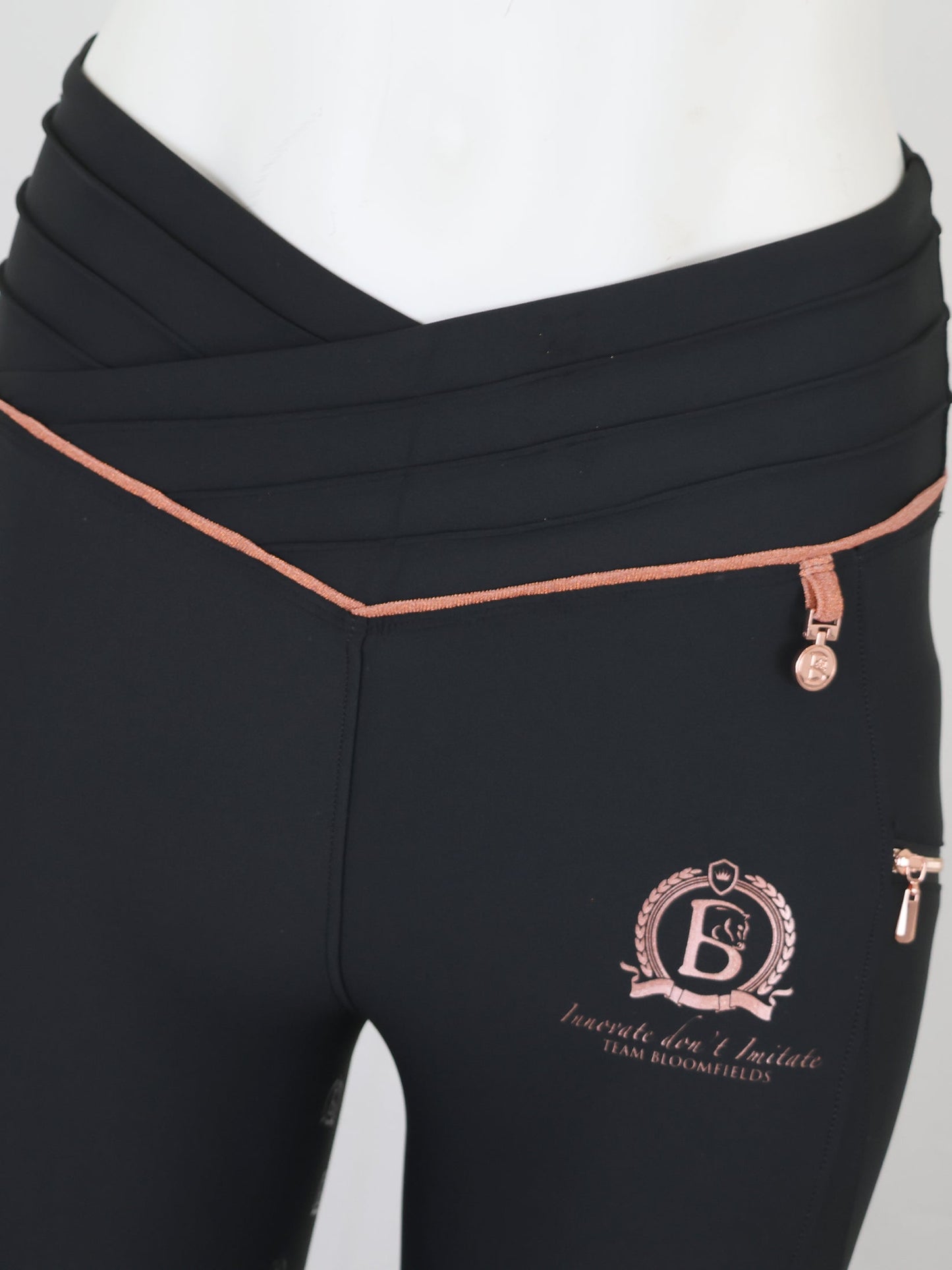 Mini Maya Pleated Leggings Black