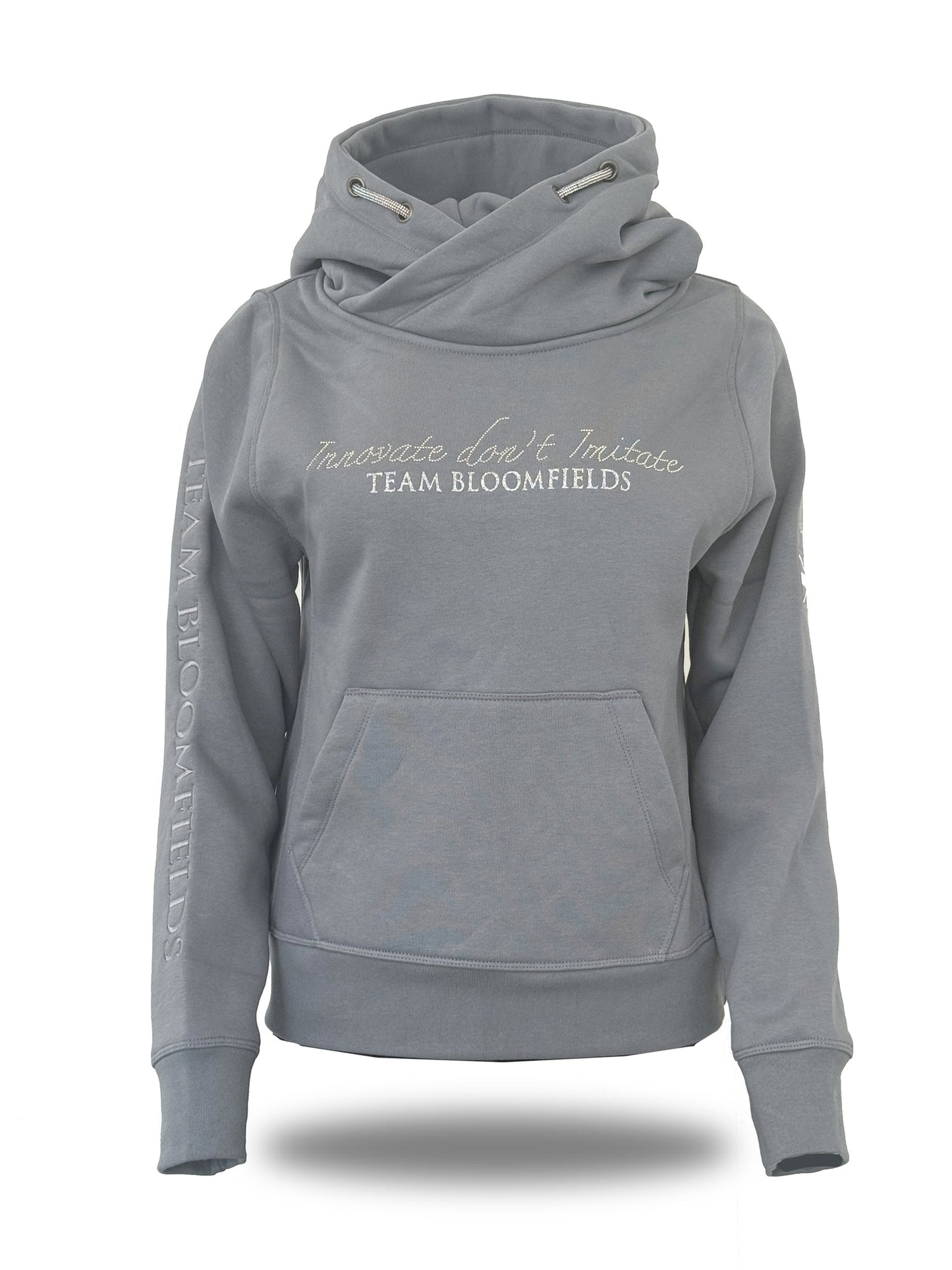 Children’s Amelia Cross Necked Hoodie Denim Grey