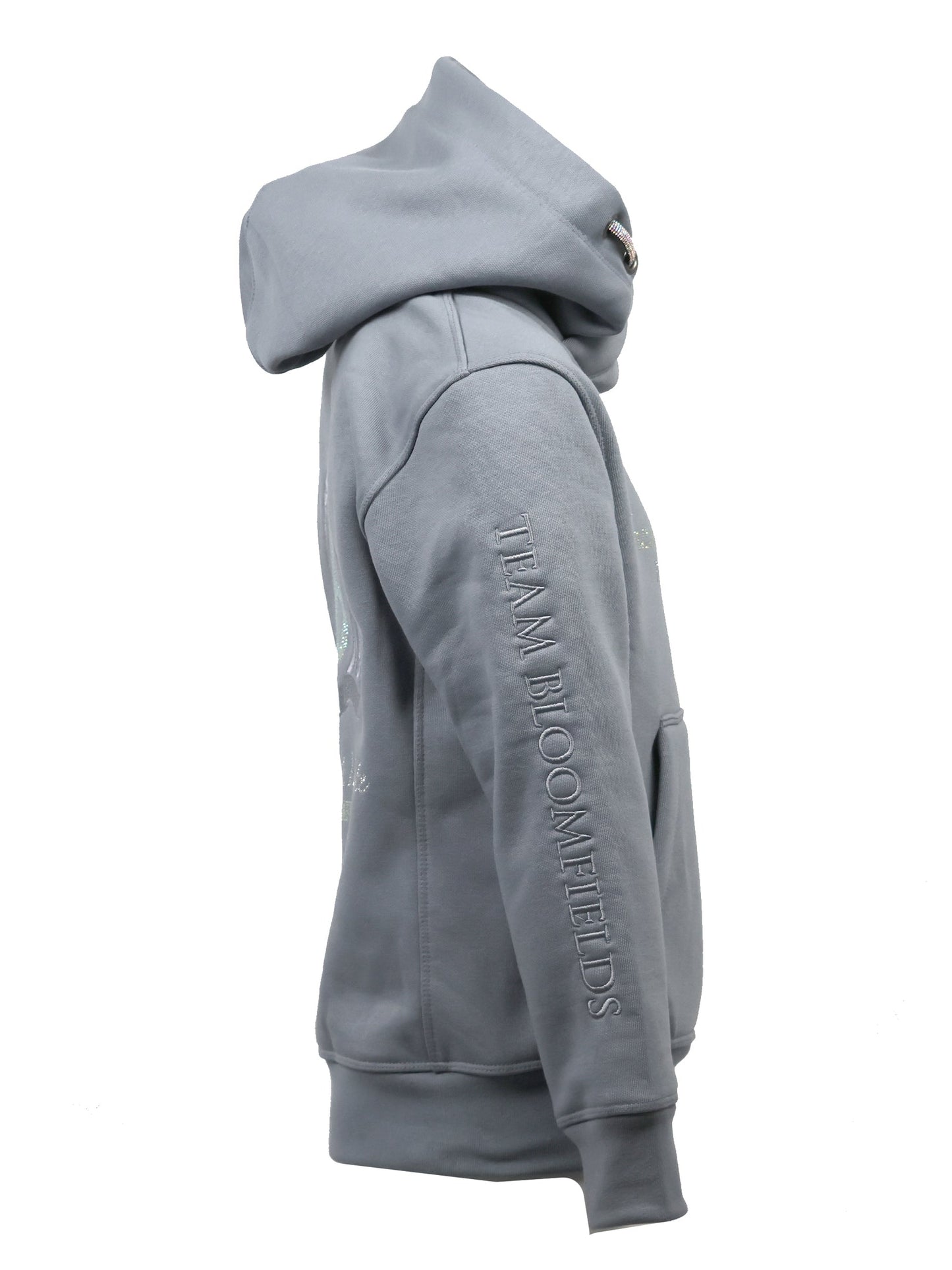 Children’s Amelia Cross Necked Hoodie Denim Grey