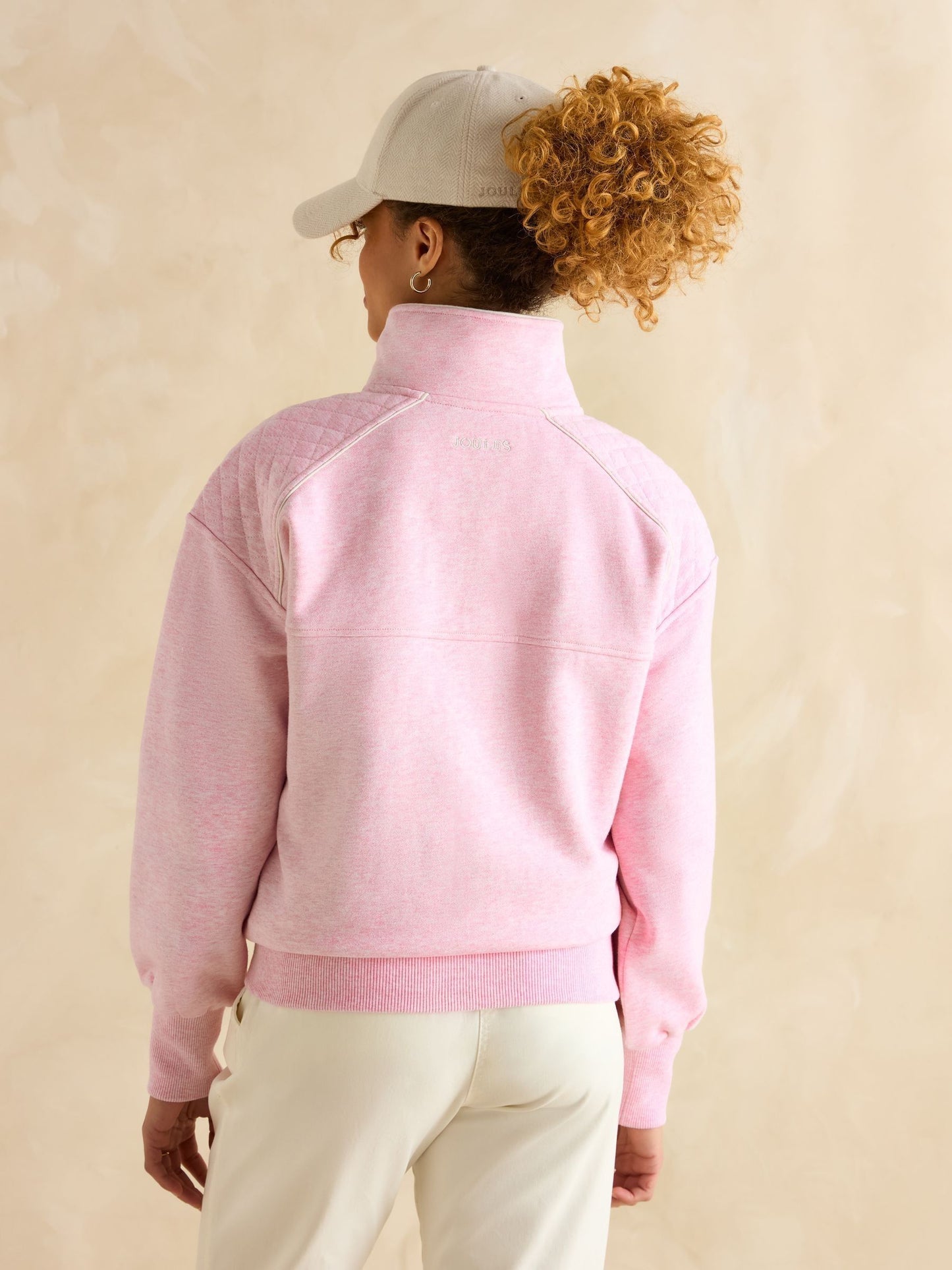 Racquet Pink Half Zip Sweatshirt