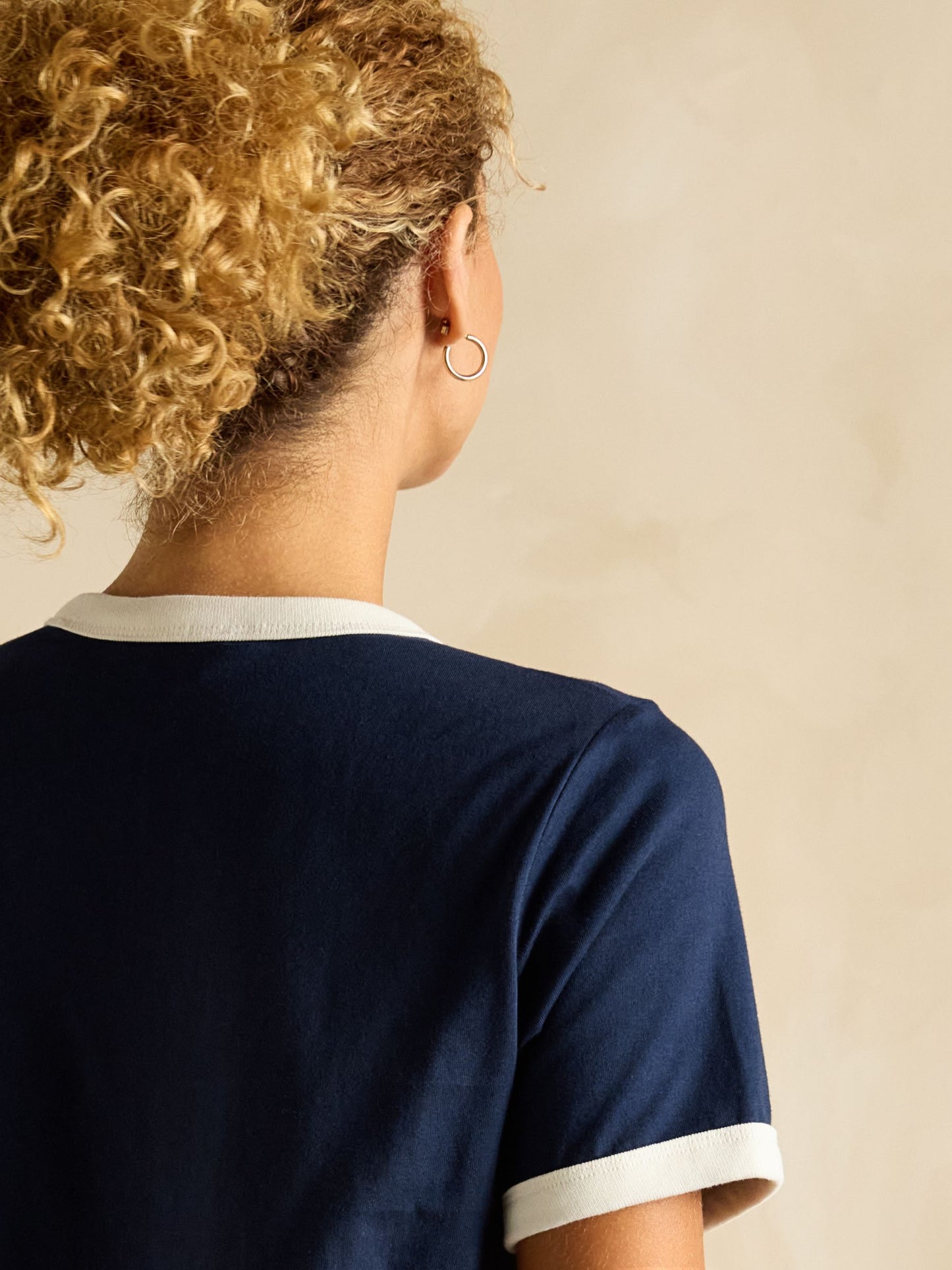 Kitsford Navy Embroidered T-Shirt