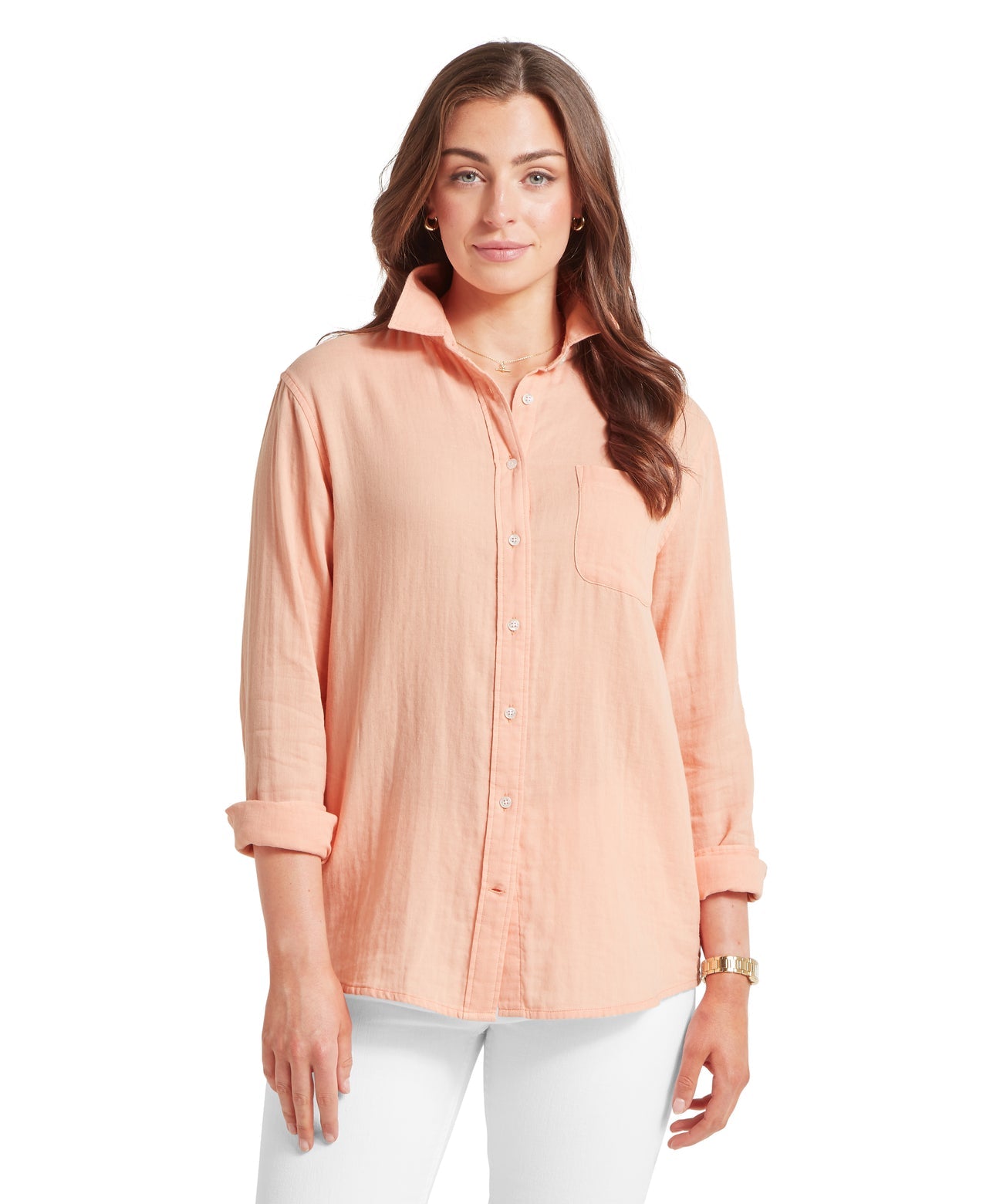 Ashdon Shirt Coral Peach