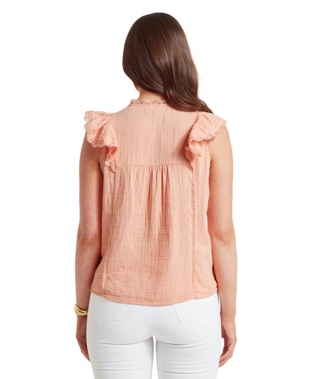 Jasmine Blouse Coral Peach