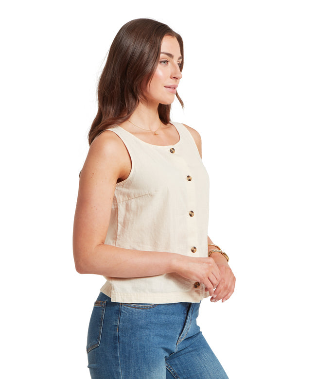Elsworth Linen Top Oat