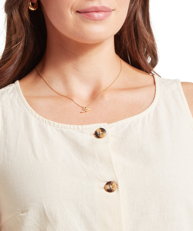 Elsworth Linen Top Oat