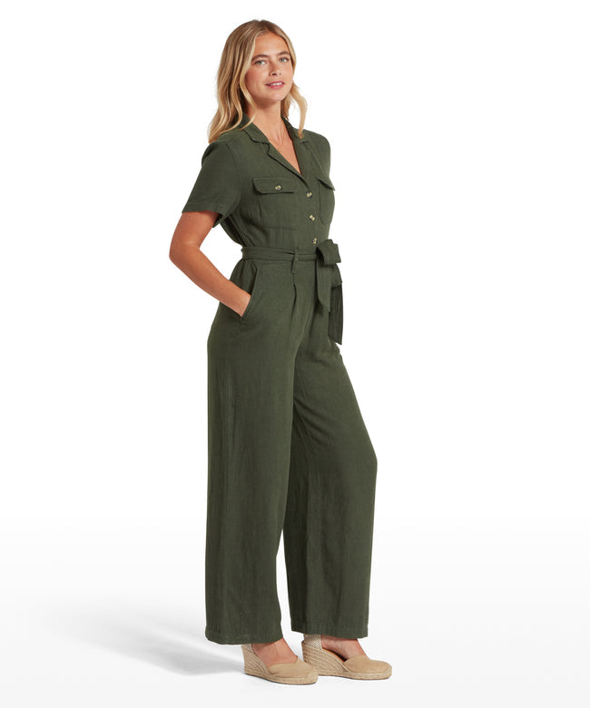 Daisy Jumpsuit Beetle Green