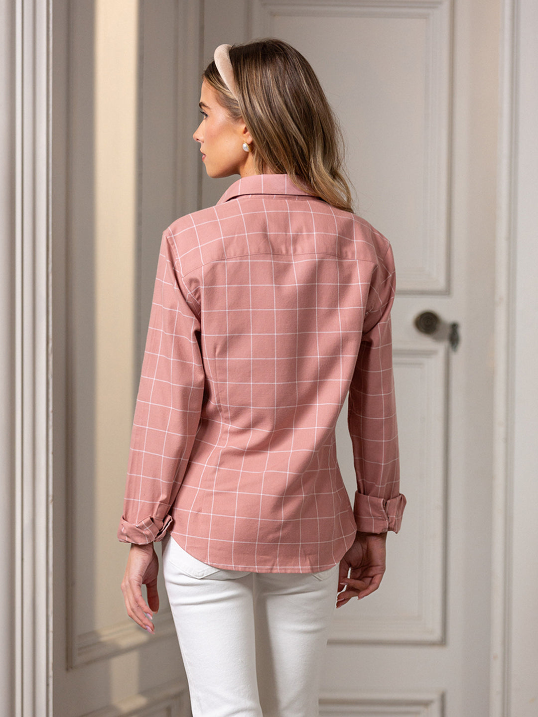 Woodford Womens Check Shirt - Antique Rose