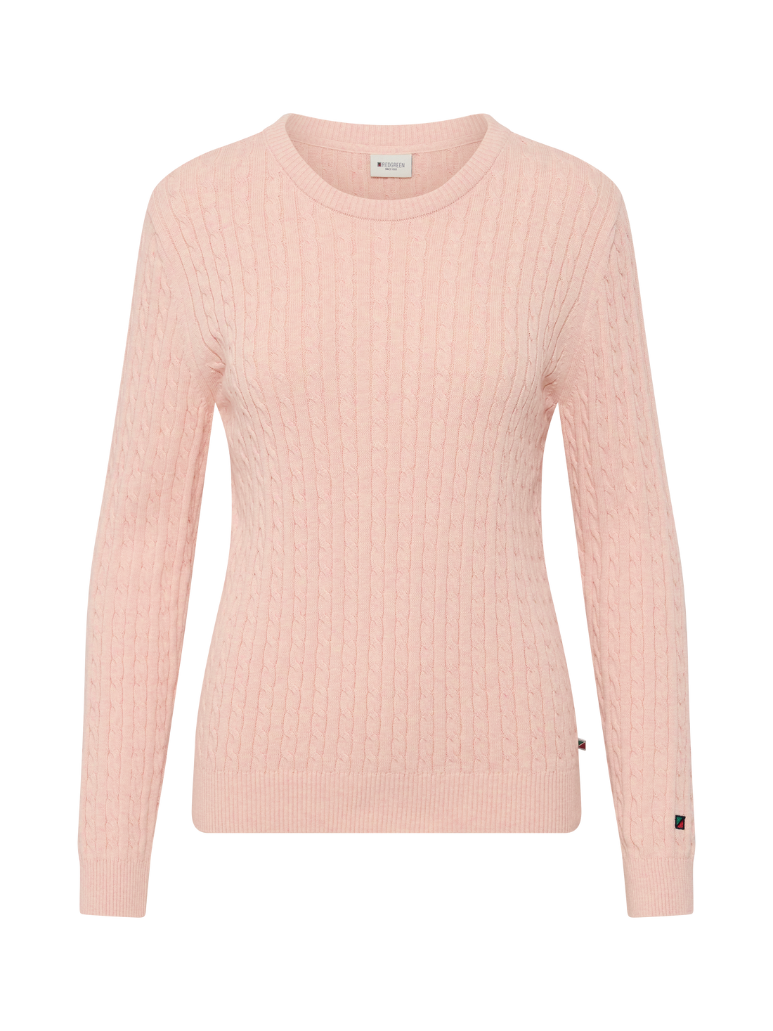 Susan Cable Knit Rose Pastel
