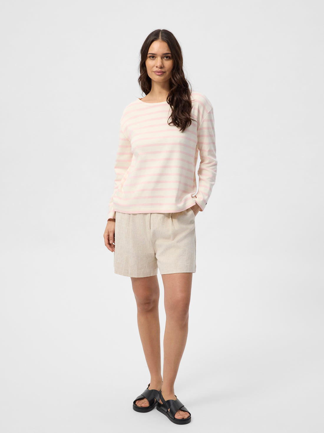 Claudia T-shirt Rose Pastle Stripe